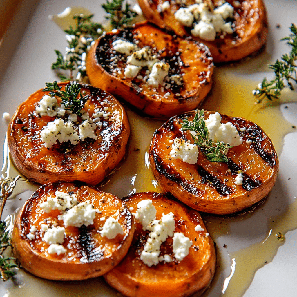 Honey & Feta Sweet Potato Rounds