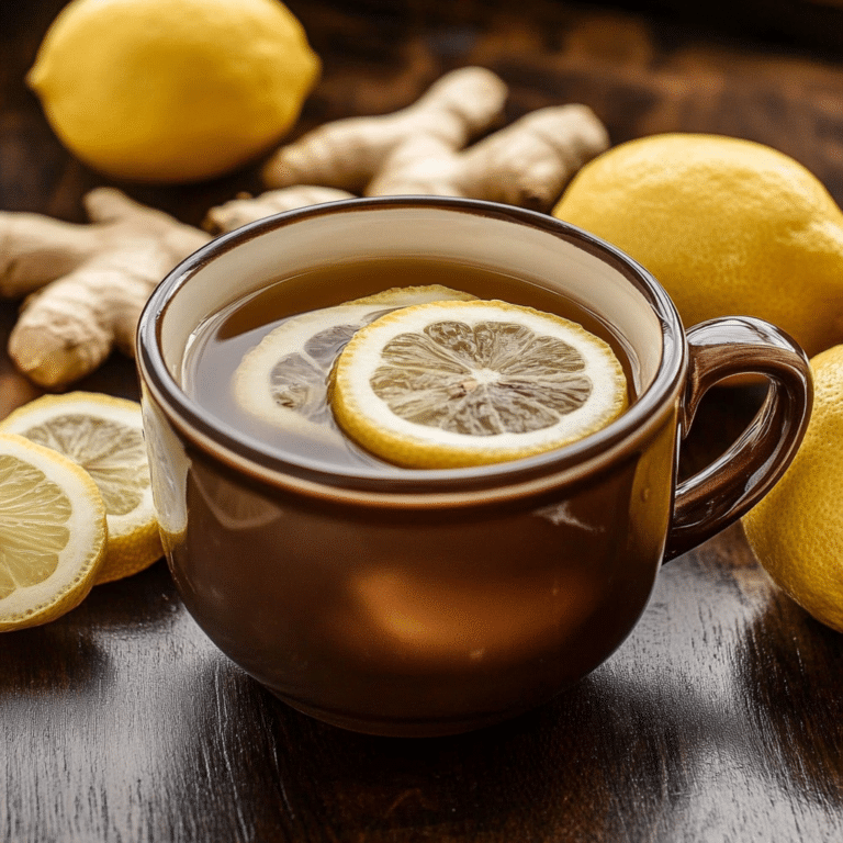Lemon Ginger Tea for Immune Support – Quick & Healthy Recipe