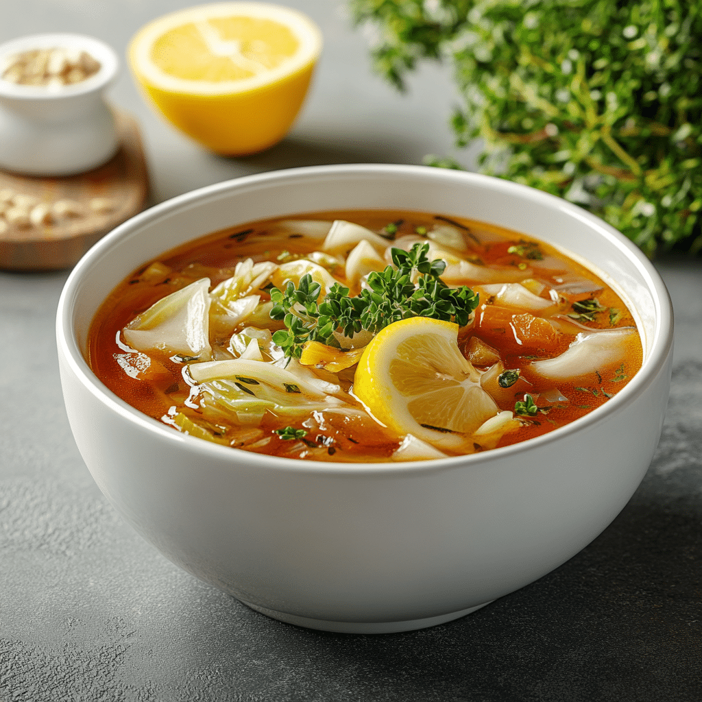 Mediterranean cabbage soup variation for weight loss