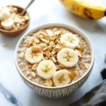 peanut butter banana overnight oats
