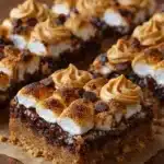 smores gingerbread cookie bars recipe