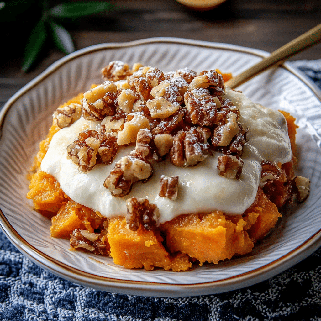 Southern Maple Sweet Potato Casserole
