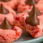 Easy Chocolate Cherry Blossom Cookies