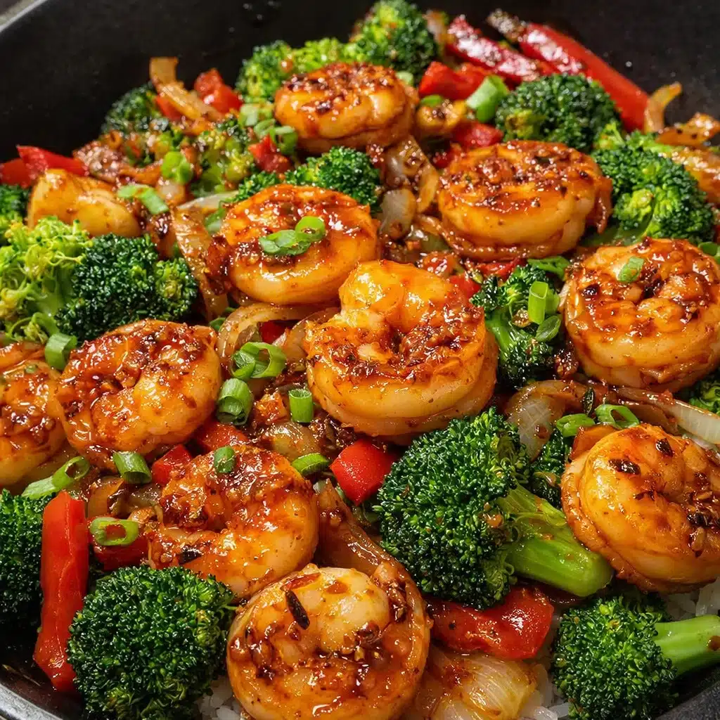 Easy Honey Garlic Shrimp Stirfry in 25 Minutes
