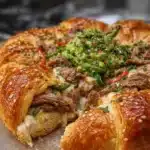 Philly Cheese Steak Crescent recipe