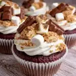 S’mores Chocolate Marshmallow Cupcakes recipe