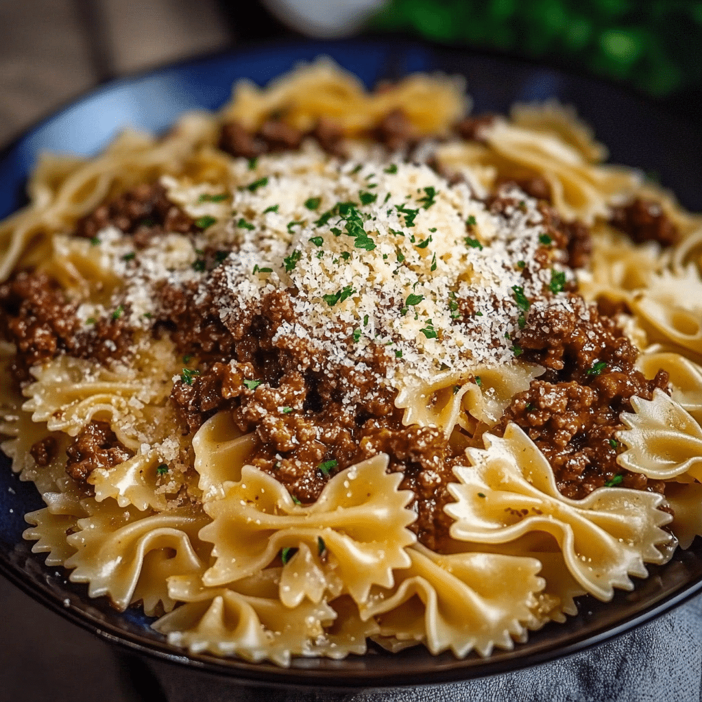Cheesy Cajun Bowtie Pasta with Garlic Cream