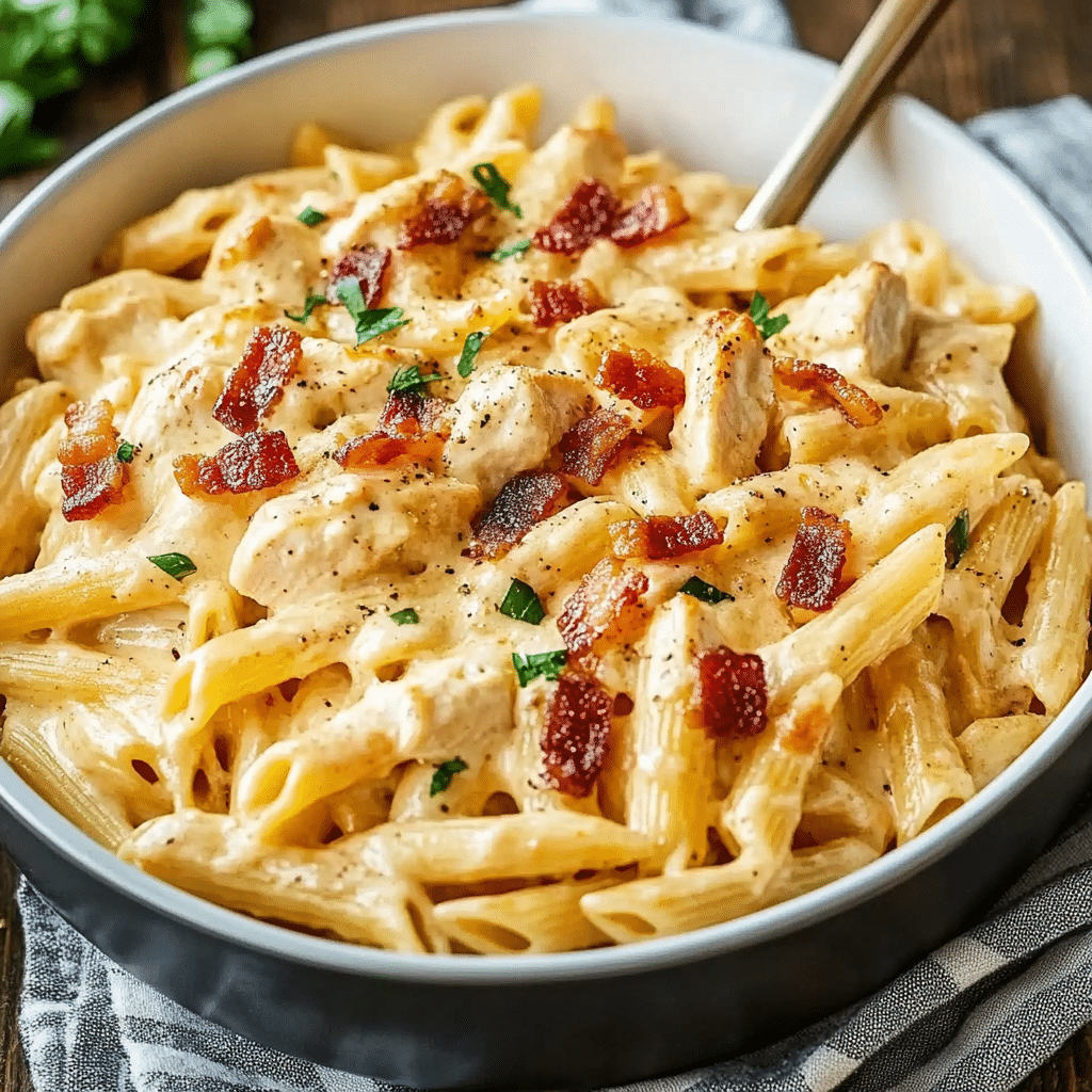 Chicken Bacon Ranch Pasta
