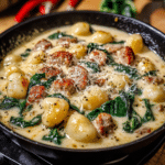 Creamy Italian Sausage Gnocchi Soup