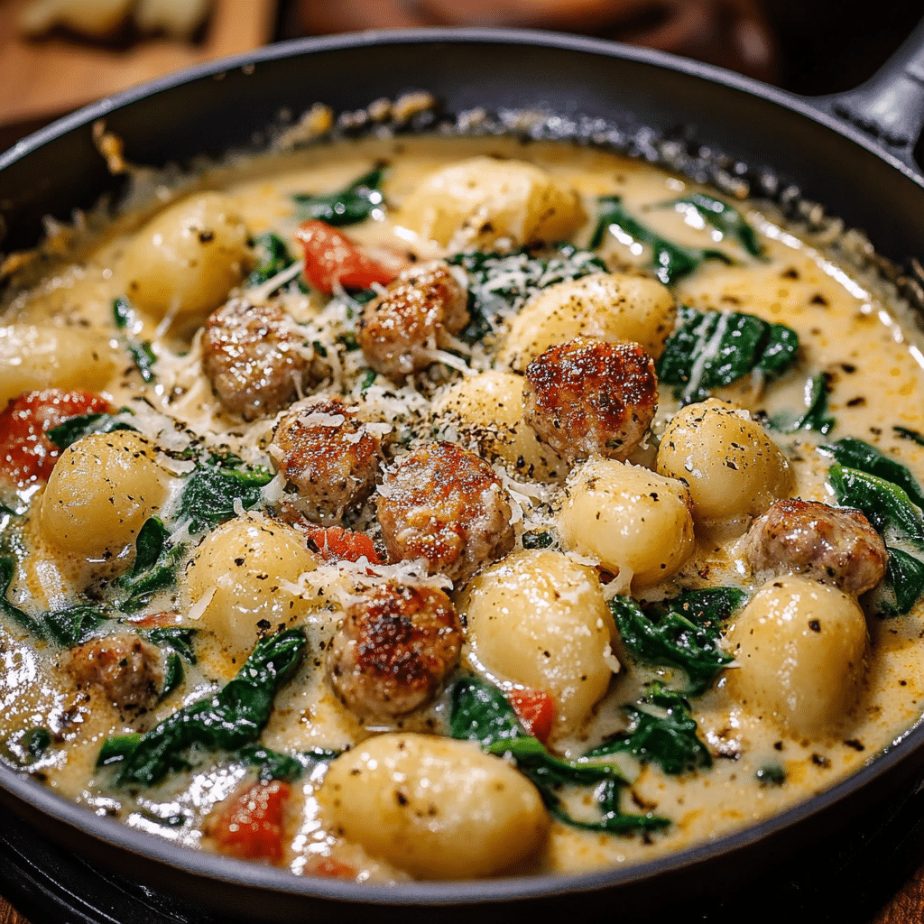 Creamy Italian Sausage Gnocchi Soup