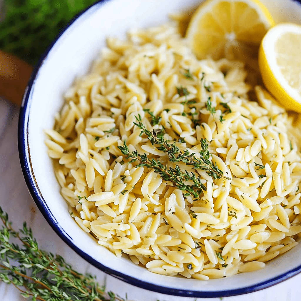 Greek Orzo with Lemon and Herbs