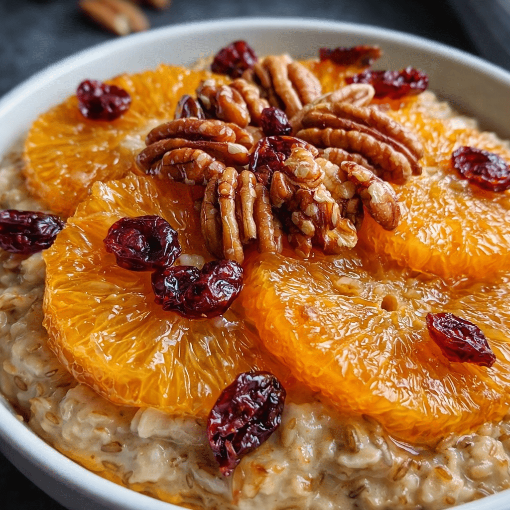 Chewy candied orange oatmeal cranberries cookies with dried cranberries and orange zest.