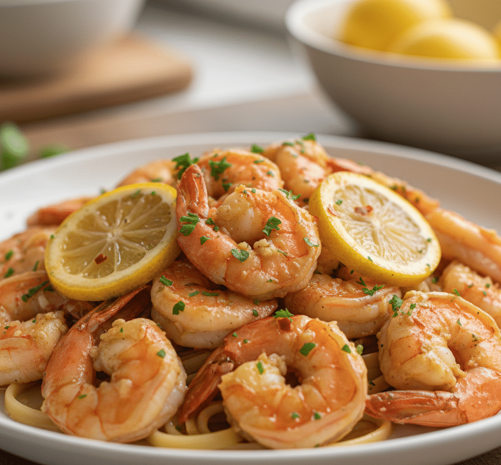 shrimp scampi recipe with garlic butter sauce