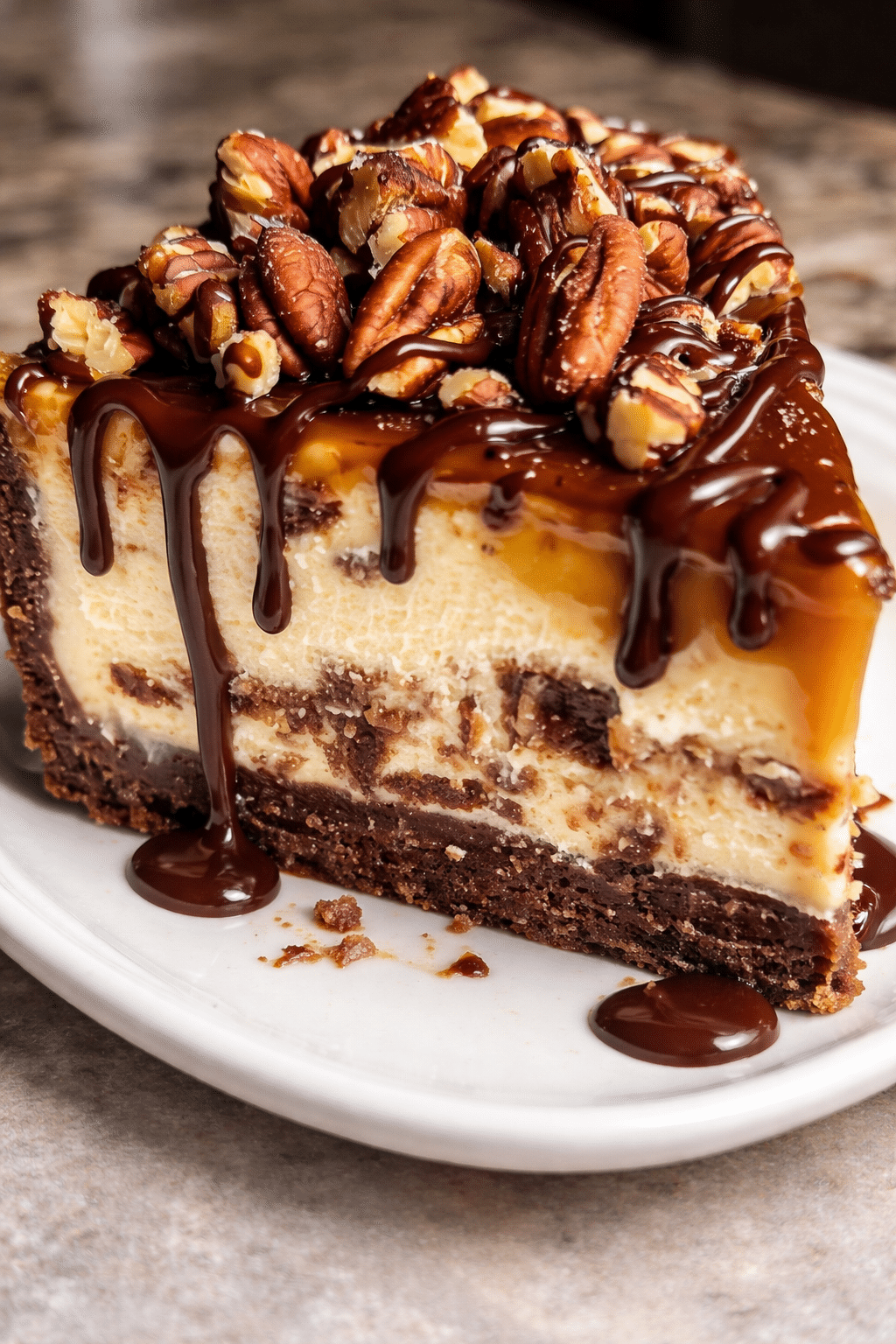 Caramel Turtle Cheesecake – Amazing Easy Recipe