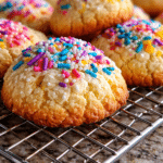 Soft Italian Easter Cookies recipe decorated with festive sprinkles
