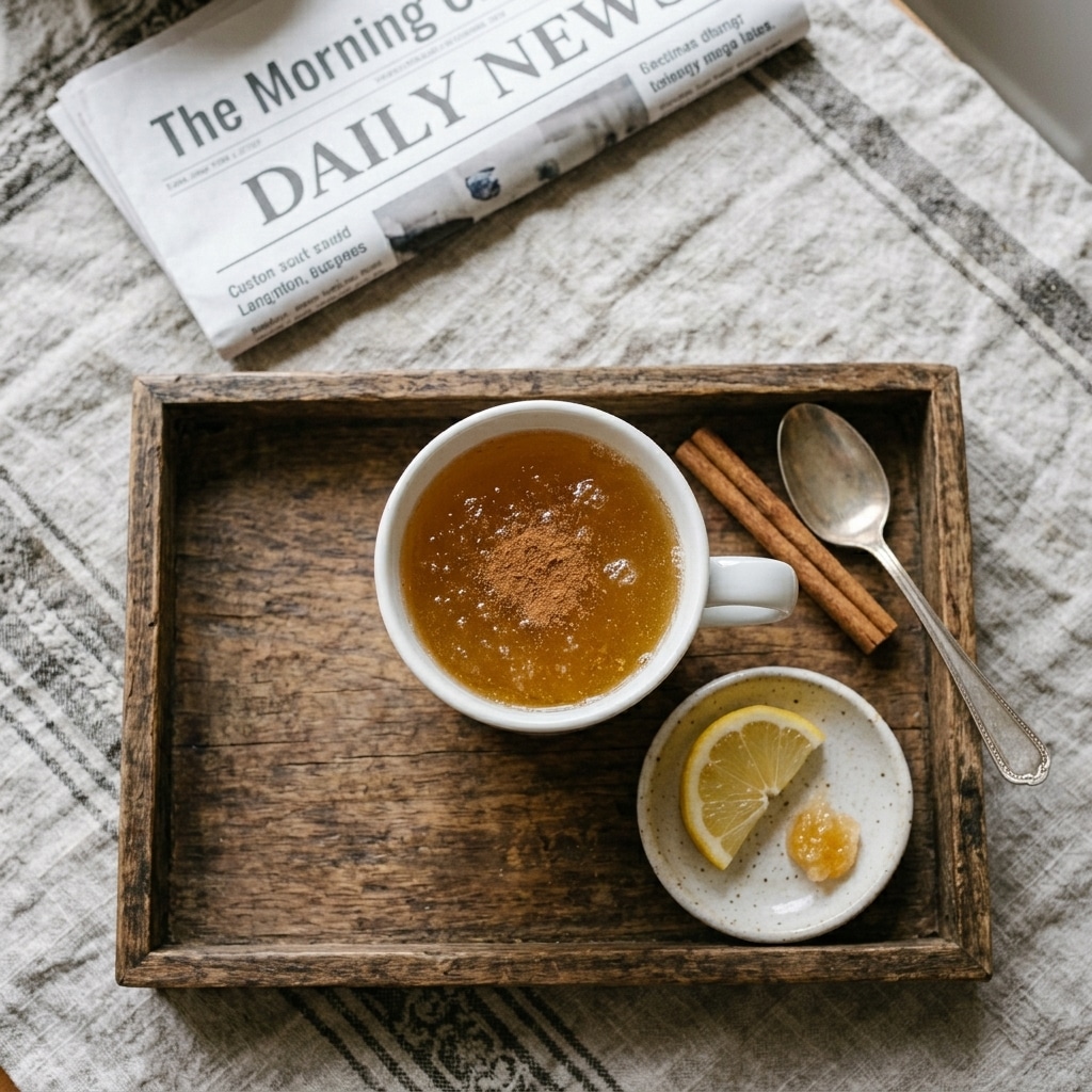gelatin trick for weight loss drink served warm with lemon